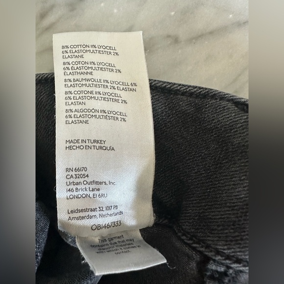 Pilcro The Skipper Charcoal Wide-Leg  High Rise Jeans - Picture 5 of 10